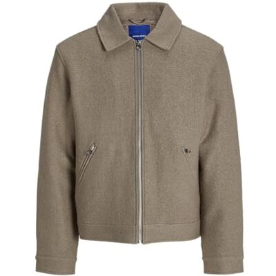 12282954-4825260 JACK & JONES Jormeadows Boucle kurtka męska, szarobrązowa szarość, x_s, taupe Gray, XS 12282954-4825260 JACK & JONES Jormeadows Boucle kurtka męska, szarobrązowa szarość, x_s, taupe Gray, XS