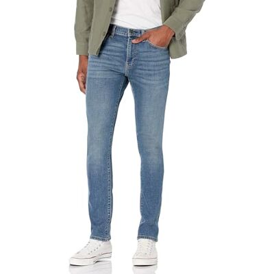 MAE55018FL18-BluMV-36W x 29L Amazon Essentials Męskie dżinsy ze stretchem Skinny-Fit, średni niebieski vintage, 36 szer. x 29 dł MAE55018FL18-BluMV-36W x 29L Amazon Essentials Męskie dżinsy ze stretchem Skinny-Fit, średni niebieski vintage, 36 szer. x 29 dł