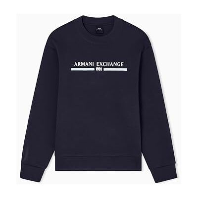 XM000982AF10818UB101 Armani Exchange Męska bluza Center Chest Logo Crewneck, granatowy (Deep Navy), XS XM000982AF10818UB101 Armani Exchange Męska bluza Center Chest Logo Crewneck, granatowy (Deep Navy), XS