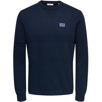 22033298-4740442 ONLY & SONS Onsmalik Reg 12 Pinaple Crew Knit, granatowy blezer, M 22033298-4740442 ONLY & SONS Onsmalik Reg 12 Pinaple Crew Knit, granatowy blezer, M