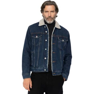 TRUCKSHERPA Schott NYC Kurtka męska, Niebieski, XL TRUCKSHERPA Schott NYC Kurtka męska, Niebieski, XL