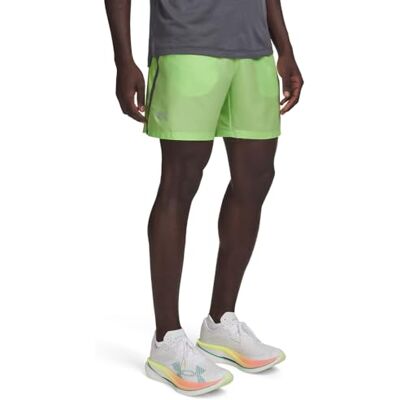 1382620 Under Armour UA Launch 7'' szorty Lumos Lime/Castlerock/Odblaskowe 3XL 1382620 Under Armour UA Launch 7'' szorty Lumos Lime/Castlerock/Odblaskowe 3XL