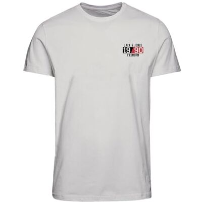12264422 JACK & JONES T-shirt męski, Cloud Dancer, XS 12264422 JACK & JONES T-shirt męski, Cloud Dancer, XS