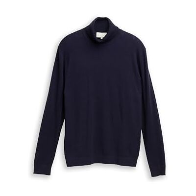1048017 Tom Tailor Męski sweter z golfem z zawartością kaszmiru, 13160 – Knitted Navy Melange, XS 1048017 Tom Tailor Męski sweter z golfem z zawartością kaszmiru, 13160 – Knitted Navy Melange, XS