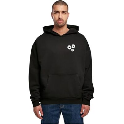 MT4022 Mister Tee Męska bluza z kapturem Bold Flowers Heavy Cotton Box Hoody – Oversize Hoodie z bawełny o luźnym stylu streetwear z nadrukiem z przodu i z tyłu, na co dzień i w czasie wolnym MT4022 Mister Tee Męska bluza z kapturem Bold Flowers Heavy Cotton Box Hoody – Oversize Hoodie z bawełny o luźnym stylu streetwear z nadrukiem z przodu i z tyłu, na co dzień i w czasie wolnym