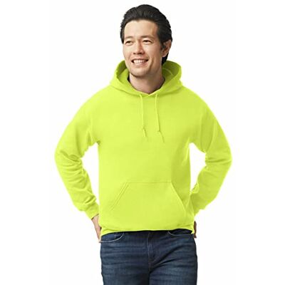 G18500GRN-M Gildan Męska bluza z kapturem z polaru, styl G18500 T-shirt, zielony (Safety Green), M G18500GRN-M Gildan Męska bluza z kapturem z polaru, styl G18500 T-shirt, zielony (Safety Green), M