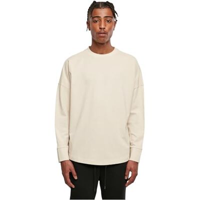 BY198 Build Your Brand Męski T-shirt z długim rękawem Oversized Cut On Sleeve Longsleeve, Sand, M BY198 Build Your Brand Męski T-shirt z długim rękawem Oversized Cut On Sleeve Longsleeve, Sand, M