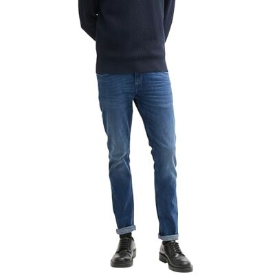 1044282 TOM TAILOR Męskie dżinsy Troy Slim ze stretchem, 10281 – Mid Stone Wash Denim, 29W / 32L 1044282 TOM TAILOR Męskie dżinsy Troy Slim ze stretchem, 10281 – Mid Stone Wash Denim, 29W / 32L