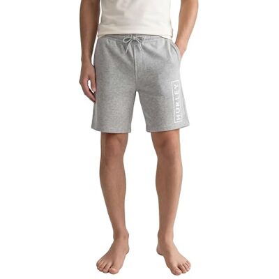 HFA20VMB-0091610 Hurley Men's Boxed Logo Fleece Shorts – Soft Cotton Blend Casual Sweat Shorts for Everyday Wear HFA20VMB-0091610 Hurley Men's Boxed Logo Fleece Shorts – Soft Cotton Blend Casual Sweat Shorts for Everyday Wear