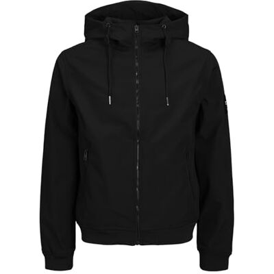 12236300 Jack & Jones podstawowa kurtka softshell z kapturem dla mężczyzn 12236300 Jack & Jones podstawowa kurtka softshell z kapturem dla mężczyzn