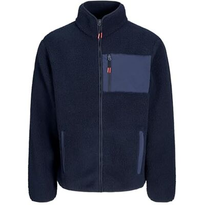 12279290-4779972 JACK & JONES Męska kurtka polarowa Jjthatcher, Sky Captain, xx_l, sky captain, XXL 12279290-4779972 JACK & JONES Męska kurtka polarowa Jjthatcher, Sky Captain, xx_l, sky captain, XXL