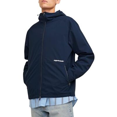 12252920 JACK & JONES Jorvesterbro Light Jacket Sn kurtka męska na każdą pogodę, granatowy blezer, XS 12252920 JACK & JONES Jorvesterbro Light Jacket Sn kurtka męska na każdą pogodę, granatowy blezer, XS