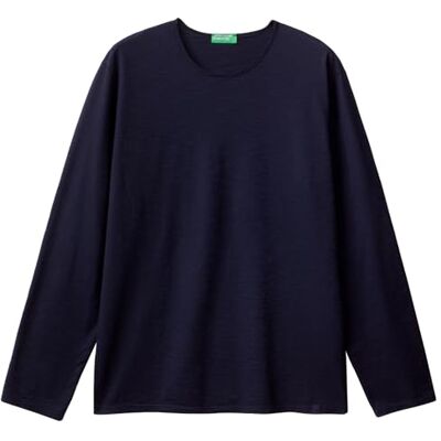 3JE1J19A9 United Colors of Benetton (Z6ERJ) sweter męski, Nocny niebieski 017, XS 3JE1J19A9 United Colors of Benetton (Z6ERJ) sweter męski, Nocny niebieski 017, XS