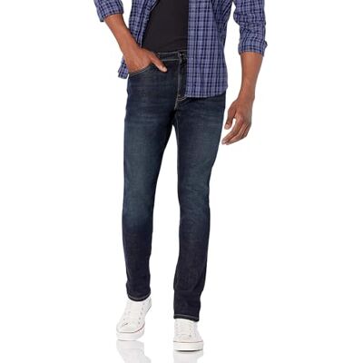 MAE55018FL18-BluRV-35W x 32L Amazon Essentials Męskie dżinsy Skinny-Fit ze stretchu, ciemny indygo/spłukany, 35 W x 32 L MAE55018FL18-BluRV-35W x 32L Amazon Essentials Męskie dżinsy Skinny-Fit ze stretchu, ciemny indygo/spłukany, 35 W x 32 L