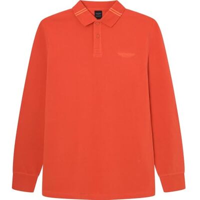 HM550960 Hackett London Koszulka polo męska Am Tipped Ls, Pomarańczowy (pomarańczowy), XL HM550960 Hackett London Koszulka polo męska Am Tipped Ls, Pomarańczowy (pomarańczowy), XL