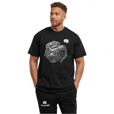 MT3724 Mister Tee Upscale męski T-shirt NC Chrome Logo Tee, Heavy Oversized T-Shirt z nadrukiem z przodu dla mężczyzn, 100% bawełna, rozmiary XS 5XL, czarny, L MT3724 Mister Tee Upscale męski T-shirt NC Chrome Logo Tee, Heavy Oversized T-Shirt z nadrukiem z przodu dla mężczyzn, 100% bawełna, rozmiary XS 5XL, czarny, L