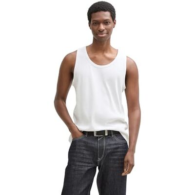 1046118 TOM TAILOR Denim Męski tank top, 20000 – biały, L 1046118 TOM TAILOR Denim Męski tank top, 20000 – biały, L