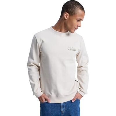 EQYFT05185-wdw0 Quiksilver Basic Graphic Crew Sweter Polarowy Biały XS EQYFT05185-wdw0 Quiksilver Basic Graphic Crew Sweter Polarowy Biały XS
