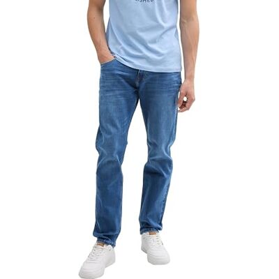 1045757 TOM TAILOR Denim Męskie dżinsy Piers Slim, 10119 Used Mid Stone Blue Denim, 31W / 34L 1045757 TOM TAILOR Denim Męskie dżinsy Piers Slim, 10119 Used Mid Stone Blue Denim, 31W / 34L