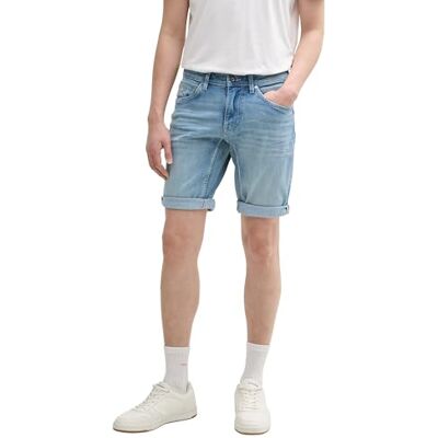1046254 TOM TAILOR Męskie szorty TTJOSH Regular Fit, 10118 Used Light Stone Blue Denim, 30 1046254 TOM TAILOR Męskie szorty TTJOSH Regular Fit, 10118 Used Light Stone Blue Denim, 30