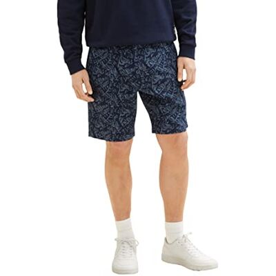 1035044 TOM TAILOR Męskie Szorty bermudy , 31279 Navy Tonal Big Leaf Design, 28 1035044 TOM TAILOR Męskie Szorty bermudy , 31279 Navy Tonal Big Leaf Design, 28