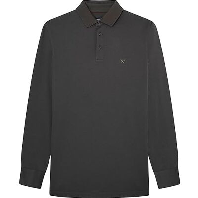 HM550946 Hackett London Jacq męska koszulka polo w jodełkę, Brązowy (khaki), XL HM550946 Hackett London Jacq męska koszulka polo w jodełkę, Brązowy (khaki), XL