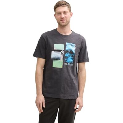 1045692 TOM TAILOR T-shirt męski, 10899 Tarmac Grey, L 1045692 TOM TAILOR T-shirt męski, 10899 Tarmac Grey, L