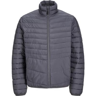 12256985 JACK & JONES Jjestate Packable Puffer Collar Noos męska kurtka pikowana, asfaltowy, XS 12256985 JACK & JONES Jjestate Packable Puffer Collar Noos męska kurtka pikowana, asfaltowy, XS