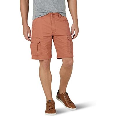 112316284 Wrangler Authentics Męskie klasyczne rozciągliwe szorty cargo z luźnym krojem, Miedziany brąz., 50 112316284 Wrangler Authentics Męskie klasyczne rozciągliwe szorty cargo z luźnym krojem, Miedziany brąz., 50