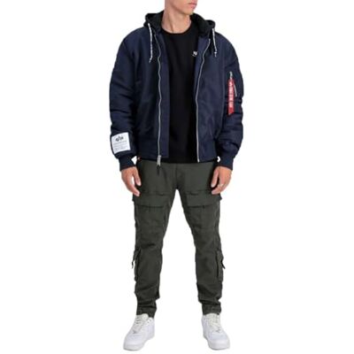 118101-697 Alpha Industries MA-1 ZHP Bomber Jacket dla mężczyzn Ultra Navy 118101-697 Alpha Industries MA-1 ZHP Bomber Jacket dla mężczyzn Ultra Navy