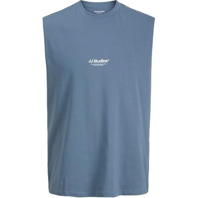 12288001-4901251 JACK & JONES Jjesoho koszulka bez rękawów Sn, Blue Mirage, XL 12288001-4901251 JACK & JONES Jjesoho koszulka bez rękawów Sn, Blue Mirage, XL