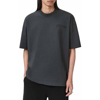 MAR Allsaints Men's Odyssey SS Crew, Washed Black, S MAR Allsaints Men's Odyssey SS Crew, Washed Black, S