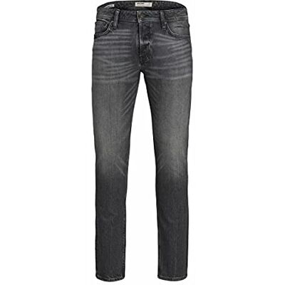 12194467 JACK & JONES Jeansy męskie, czarny denim, 29W x 32L 12194467 JACK & JONES Jeansy męskie, czarny denim, 29W x 32L