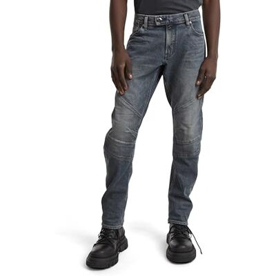 D25364 G-Star RAW Męskie dżinsy Moto Cross 3D Slim, Niebieski (Antic Sand Blast -d775-g803), 29W / 34L D25364 G-Star RAW Męskie dżinsy Moto Cross 3D Slim, Niebieski (Antic Sand Blast -d775-g803), 29W / 34L