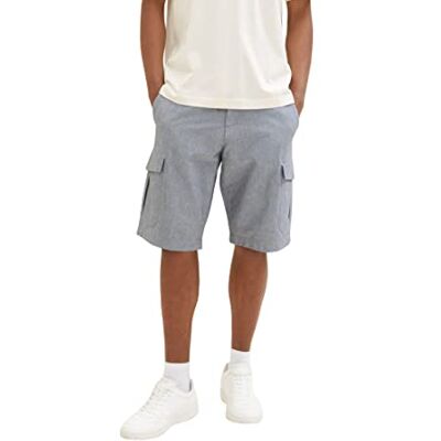 1036310 TOM TAILOR Męskie szorty cargo bermudy, 28941 Navy Chambray, 28 1036310 TOM TAILOR Męskie szorty cargo bermudy, 28941 Navy Chambray, 28