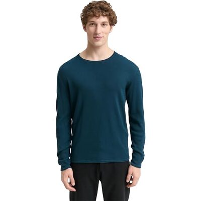 1042517 TOM TAILOR Denim Sweter męski, 21179 – Deep Pond Green, XS 1042517 TOM TAILOR Denim Sweter męski, 21179 – Deep Pond Green, XS
