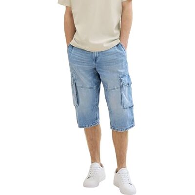 1041427 TOM TAILOR Męskie spodenki jeansowe bermudy, 10118 Used Light Stone Blue Denim, 28 1041427 TOM TAILOR Męskie spodenki jeansowe bermudy, 10118 Used Light Stone Blue Denim, 28
