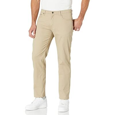 AE1908846-KI-32W x 29L Amazon Essentials Męskie proste dopasowanie 5-kieszeniowe rozciągliwe spodnie diagonalne, khaki brązowy, 32 szer. x 29 l AE1908846-KI-32W x 29L Amazon Essentials Męskie proste dopasowanie 5-kieszeniowe rozciągliwe spodnie diagonalne, khaki brązowy, 32 szer. x 29 l