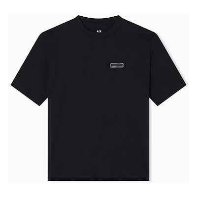 XM001426 Armani Exchange Męska koszulka z krótkim rękawem, krój regularny, z logo, czarna, XL, czarny, XL XM001426 Armani Exchange Męska koszulka z krótkim rękawem, krój regularny, z logo, czarna, XL, czarny, XL