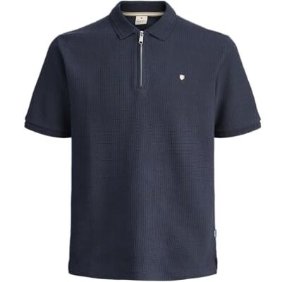 12284397-4840783 JACK & JONES Jprblucameron Ss Zip Polo, moro, L 12284397-4840783 JACK & JONES Jprblucameron Ss Zip Polo, moro, L