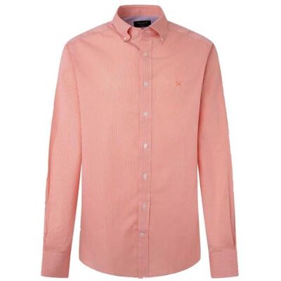 HM309774 Hackett London Koszulka męska Essential Mini Gingham, Pomarańczowy (pomarańczowy), 3XL HM309774 Hackett London Koszulka męska Essential Mini Gingham, Pomarańczowy (pomarańczowy), 3XL