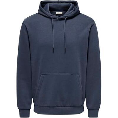 22018685-4812417 ONLY & SONS Onsceres bluza z kapturem Sweat Noos, b??kitne noce, XL 22018685-4812417 ONLY & SONS Onsceres bluza z kapturem Sweat Noos, b??kitne noce, XL