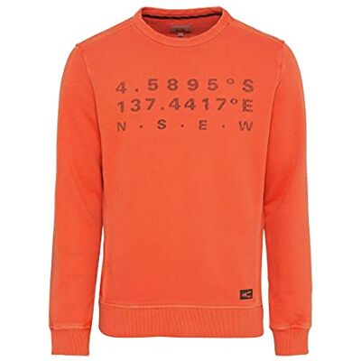 4093485F11 camel active Męski sweter , pomarańczowy, S 4093485F11 camel active Męski sweter , pomarańczowy, S