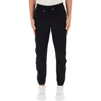 6DZPLCZJNNZ1200 Armani Exchange Męskie spodnie dresowe Cotton Interlock z pionowym logo, czarny, XXL 6DZPLCZJNNZ1200 Armani Exchange Męskie spodnie dresowe Cotton Interlock z pionowym logo, czarny, XXL
