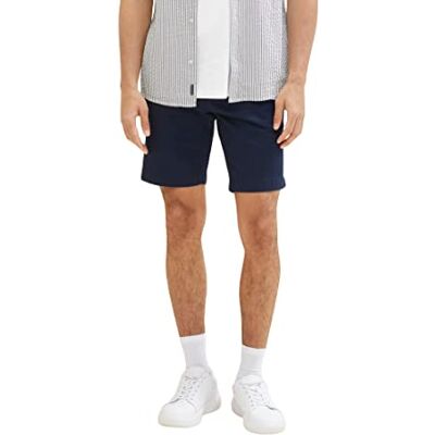 1036309 TOM TAILOR Męskie szorty slim chinosy, bermudy, ze stretchem, 10668 Sky Captain Blue, 28 1036309 TOM TAILOR Męskie szorty slim chinosy, bermudy, ze stretchem, 10668 Sky Captain Blue, 28