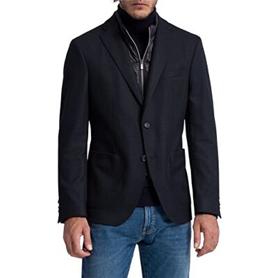 C4 42407.2027-6312 Pierre Cardin Męska marynarka MichelVest Blazer, Black Iris, 30 C4 42407.2027-6312 Pierre Cardin Męska marynarka MichelVest Blazer, Black Iris, 30