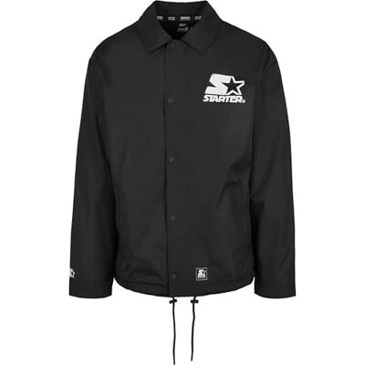 ST105 STARTER BLACK LABEL Kurtka męska Starter Coach Jacket, czarny, S ST105 STARTER BLACK LABEL Kurtka męska Starter Coach Jacket, czarny, S