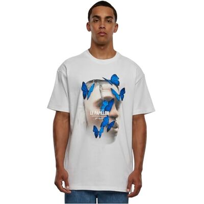 MT1899-00220-0058 Mister Tee T-shirt męski Le Papillon Oversize Tee White XS, biały, XS MT1899-00220-0058 Mister Tee T-shirt męski Le Papillon Oversize Tee White XS, biały, XS