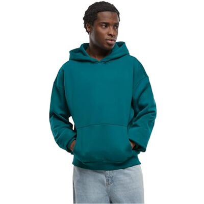 BY011 Build Your Brand Męska bluza z kapturem Heavy Hoody dla mężczyzn, jednokolorowa z kieszenią typu kangur i ściągaczami, rozmiar od XS do 5XL, dostępna w wielu kolorach, zielony butelkowy, XL BY011 Build Your Brand Męska bluza z kapturem Heavy Hoody dla mężczyzn, jednokolorowa z kieszenią typu kangur i ściągaczami, rozmiar od XS do 5XL, dostępna w wielu kolorach, zielony butelkowy, XL