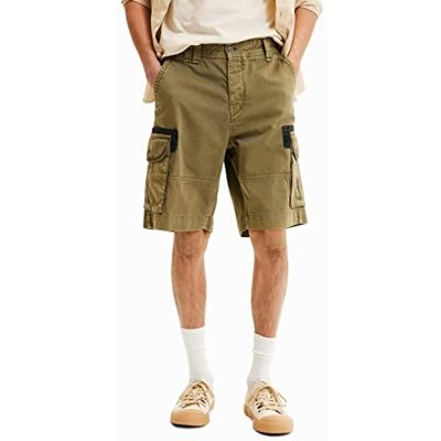 23SMPW04 Desigual Męskie spodnie TS_Daniele 4086 Dark KAKI Casual Pants, zielone, 38, zielony, 38 23SMPW04 Desigual Męskie spodnie TS_Daniele 4086 Dark KAKI Casual Pants, zielone, 38, zielony, 38